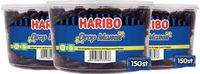 Haribo Drop Manen - 3 x 150 stuks - Voordeelverpakking