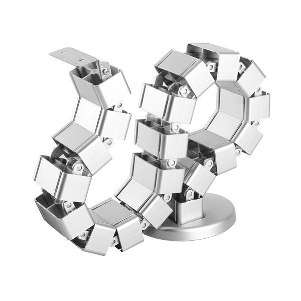 StarTech.com Kabelmanagement verstelbaar & flexibele kabelslang - Zilver