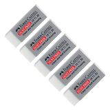 FABER-CASTELL Dust-Free gum wit, 5 stuks