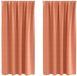 vidaXL Blackout Gordijnen met Ringen 2 st Terracotta 175 x 140 cm