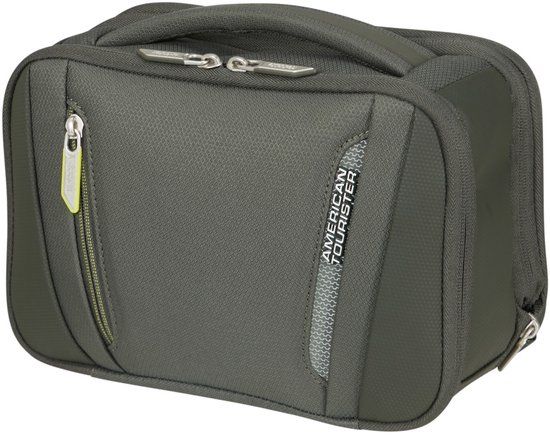 American Tourister Wanderlite Wash Bag Uitbreidbaar - Dark Khaki - 8 L