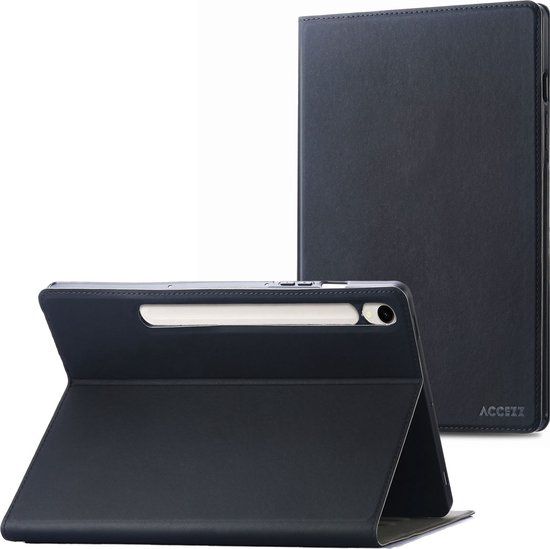 Accezz Classic Tablet Case - Book Case voor Samsung Galaxy Tab S9 11.0 inch / Tab S9 FE - Zwart