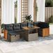 Maison Exclusive - Ensemble de meubles de jardin 5 pièces avec canapé et coussins, gris, en polyrotin