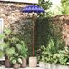 Maison Exclusive - Parasol Balinais avec pied, bleu, 95 x 95 x 260 cm