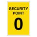 V Safety Security Point 0 200 x 300 mm - Zelfklevend Vinyl