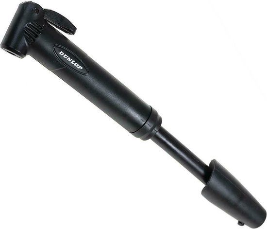 Dunlop Travel Bike Mini Pomp Zwart met Adapter