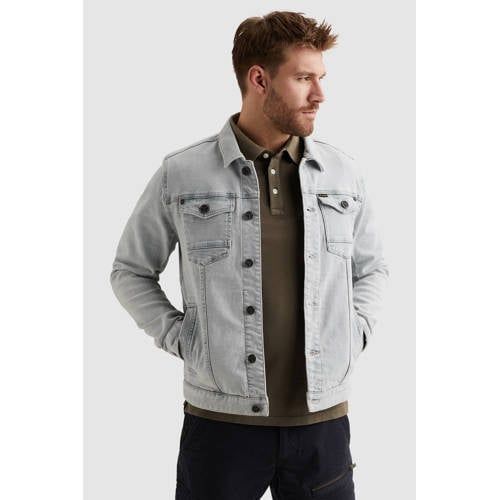 PME Legend Light Blue Denim Jacket with Backprint