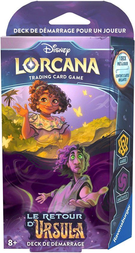 Lorcana Ravensburger Disney Lorcana TCG Ursula Terugkeer Verzamelkaartspel, TCG, startdeck, barnsteen en amethist