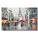 Homemania Eiffeltoren en landschappen voor woonkamer, slaapkamer, meerkleurig, 45 x 3 x 70 cm, HM20KNV45 x 70 – 277, polyester, hout