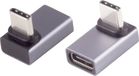 BKL Electronic 10080136 USB-C-adapter, 4.0, 90° hoek boven/onder, Pro Adapter, haaks 1 stuk(s)