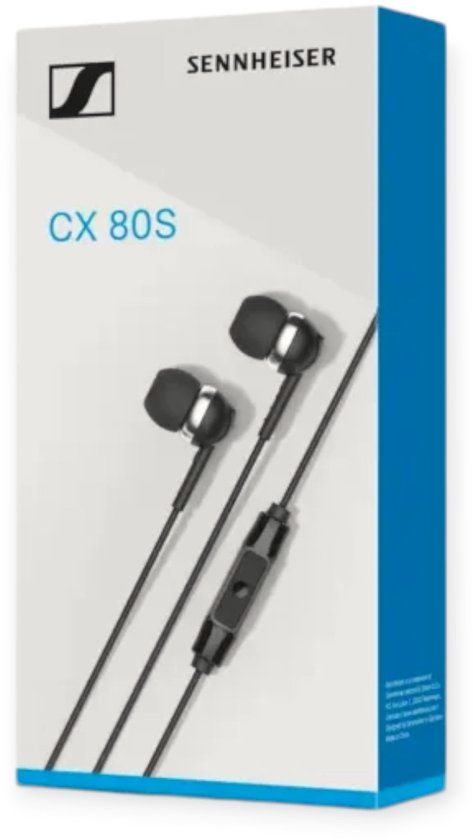 Sennheiser CX 80S In-ear hoofdtelefoon - Zwart