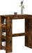 Maison Exclusive Tabouret de bar avec étagère, chêne fumé, 90x40x103,5 cm, fibre de bois