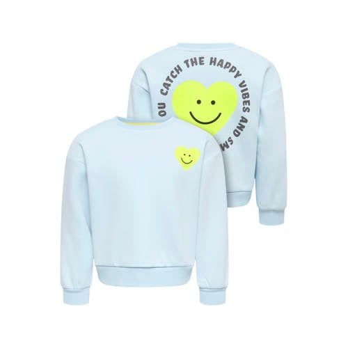 ONLY KIDS ONLY MINI sweater met backprint - lichtblauw