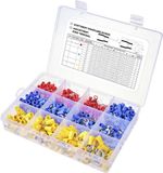 TRU COMPONENTS TC-11991832 Assortiment ringkabelschoenen Deels geïsoleerd 0.5 mm² 6 mm² Rood, Blauw, Geel 505 stuk(s)
