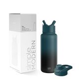 Simple Modern Waterfles met rietje en Chug-deksel, geïsoleerde roestvrijstalen thermoskan voor sportsportschool, Summit Collectie, 950 ml, Moonlight
