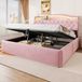 OKWISH Gestoffeerd Bed 180x200 cm - Roze