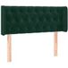 Tête de lit velours vert foncé 93x16x78/88 cm