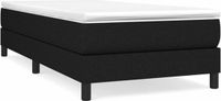 vidaXL Boxspring bed 90x200 cm stof zwart