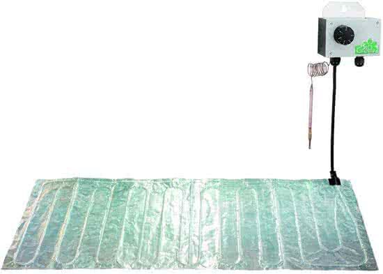 Bio Green Aluminium grond verwarmings mat 100 x 100cm 150W Aluminium grond verwarmings mat 100 x 100cm 150W