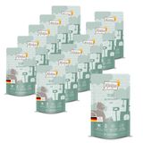 MjAMjAM - Premium natvoer voor katten - Quetschie - insect met uitstekend kalf, verpakking van 12 (12 x 125 g), graanvrij met insecteneiwit