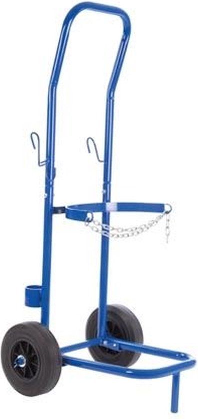 Toolland Gasflessentrolley - Staal - Blauw - 100 kg