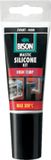 Bison Siliconenkit High Temp - 60 ml - Zwart
