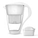 Dafi Crystal Led carafe filtrante en verre, blanc, 2 l + filtre Unimax, 1 pièce