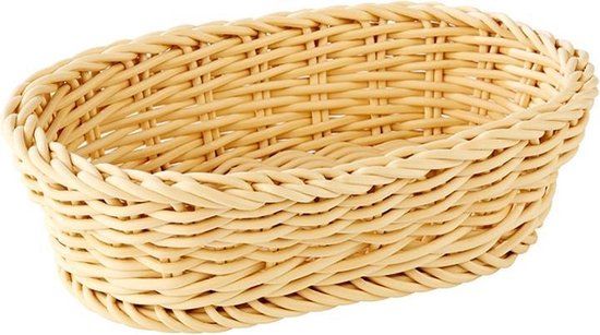 APS Assheuer + Pott Buffetmand ovaal "Profi Line", 19x12xh6 cm, creme, set van 2 stuks