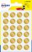 Avery Zak met 120 tabletten, diameter 15 mm, A6, goud