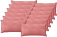 vidaXL - Kussensloop - 12 stuks - Roze - 40 x 80 cm - Katoensatijn
