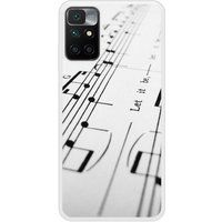 Redmi Beschermende siliconen hoes compatibel met Redmi 10 Muziekblad