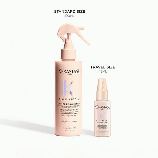 Kérastase Gloss Absolu Anti-Frizz Glaze Milk - Hydraterende leave-in spray die beschermt tegen hitte - Voor lang haar gevoelig tot pluizen - 45ml