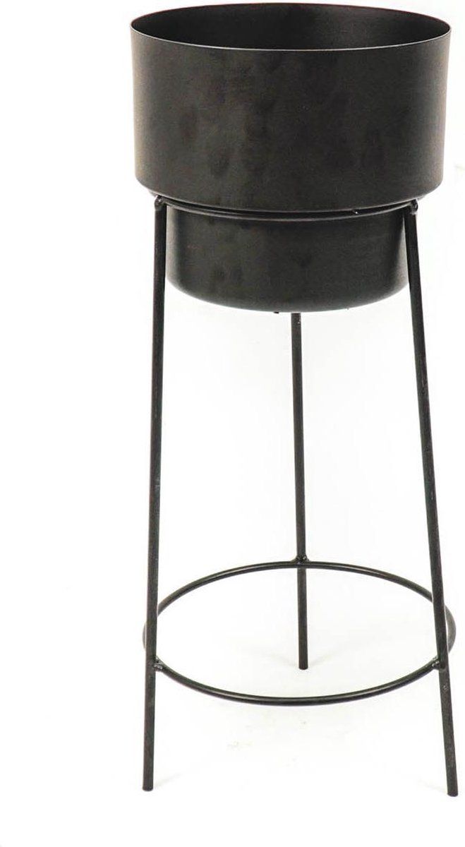 Housevitamin HV Plantenpot zwart - 18X18X40cm