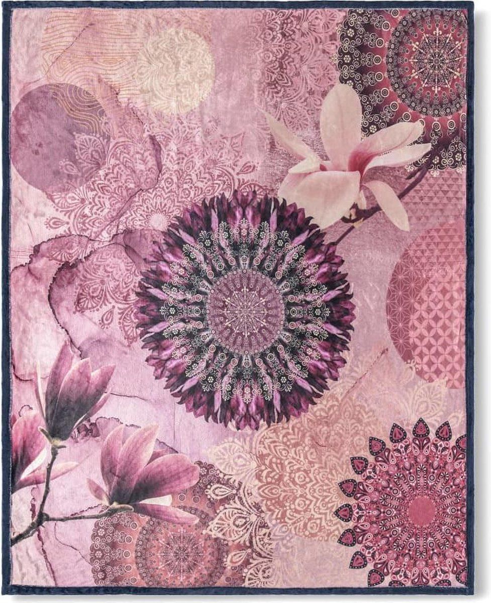 ZINZI Hip Plaid 130x160 cm - Meerkleurig - Katoen