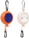 Allesto Ligne de lavage rétractable - Ligne de lavage de camping - Ligne de séchage - Ligne de lavage extensible - Ligne à linge - Accessoires de vacances - Support de séchage de camping - Ligne de lavage portable - Design compact - Avec mousqueton - Antidérapant - Intérieur et extérieur - Équipement de camping - 2 pièces