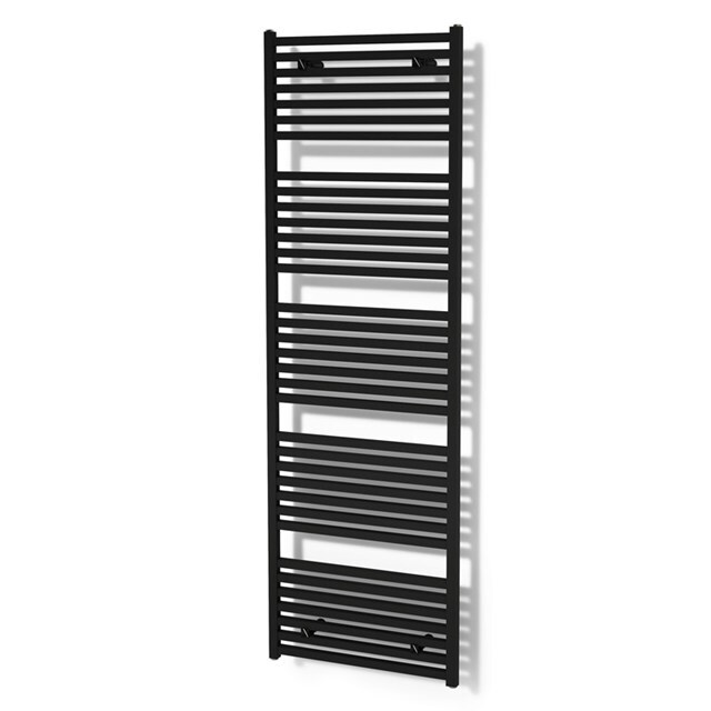 Maxaro Aluminium Handdoekradiator Zeus Mat Zwart 1933 Watt 60x204cm Verticaal