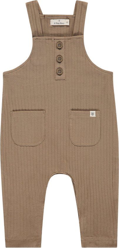 A Tiny Story Tuinbroek - Unisex - Maat 56 - Caramel