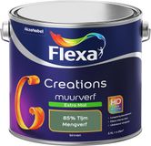 FLEXA Creations - Muurverf Extra Mat - 85% Tijm - Mengkleuren Collectie - 2,5 Liter
