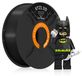 Filament PLA+ pour impression 3D, diamètre 1,75 mm, couleur noir, poids 1 kg, tolérance +/- 0,02 mm