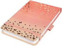 Sigel Notitieblok Jolie Beauty 'Enchanted Clouds', A6+, Roze, Hardcover, Genaaid gebonden, Elastiek, Stippen, 158 pagina's, Inclusief pen