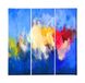 Homemania Kleurbord, 3-delig, Abstract from Living, Room-Multicolor, 69 x 3 x 50 cm, HM203PKNV-30, polyester, hout