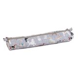 Hobby Gift Exclusieve opbergdoos voor breinaalden, haaketui, breiaccessoires, pennenetui 12 x 41 x 7,5 cm, grijze honden