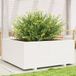 Maison Exclusive - Jardinière d'extérieur blanche, 110 x 110 x 49,5 cm, bois de pin massif