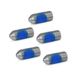 Ganter Normelemente GN 615.3-M4-KN-PFB 3-M4-KN-PFB-verend drukstuk met schroefdraadzekering, zilver, schroefdraad d1: M4, 5 stuks