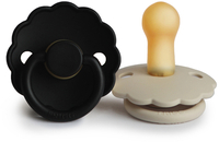 FRIGG Fopspeen Daisy Cream/Jet black 6-18 maanden