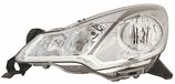 TarosTrade 37-1960-L-67483 Zwart Elektrische Koplamp Met Motor Links