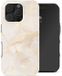 Selencia Hoesje - Geschikt voor Apple iPhone 16 Pro - Backcover geschikt voor MagSafe - Golden Beige Marble