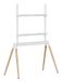 Gembird TVS-86F-01-W Support de sol pour TV 55-86 pouces Blanc/Bois