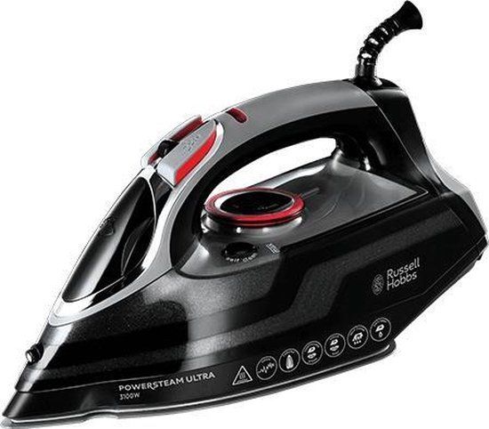 Russell Hobbs Powersteam Ultra Droog- & stoomstrijkijzer Keramische Ultra Glide-zool 3100 W Zwart