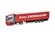 Herpa vrachtwagen model MAN TGX GM schuifzeil-oplegger "Zwengauer", schaal 1:87